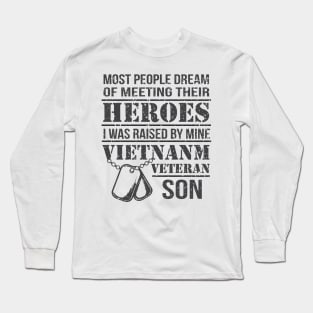 Vietnam Veteran Son - Vietnam Veteran Papa Long Sleeve T-Shirt